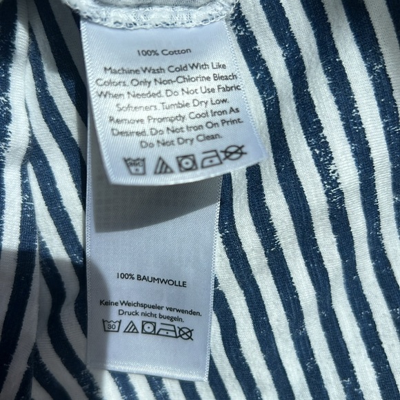 Eddie Bauer blue and white striped tank top, size small - Picture 6 of 7